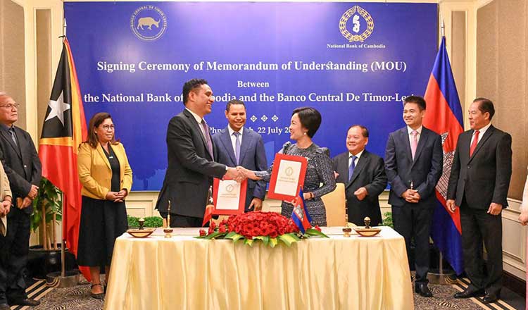 Cambodia, Timor-Leste national banks ink MoU on tech cooperation